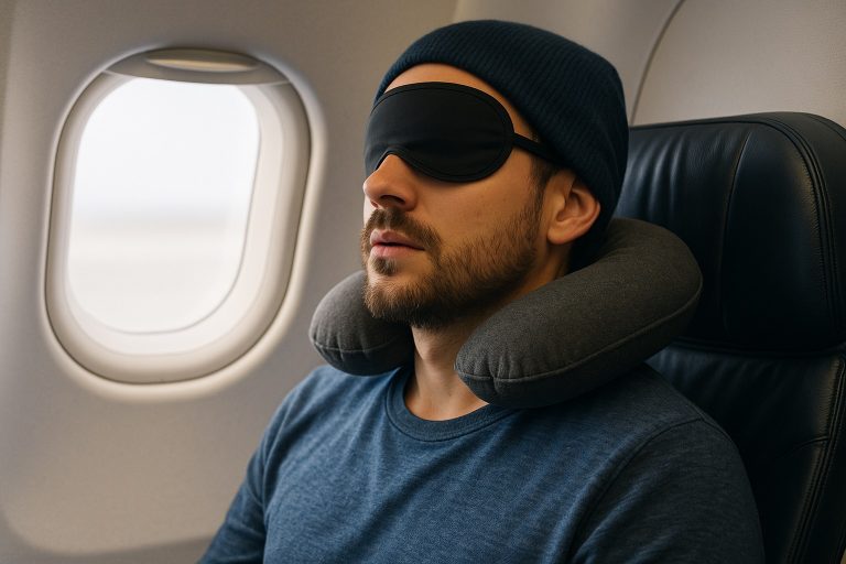 Лайфхаки для комфортного сна в самолёте или поезде