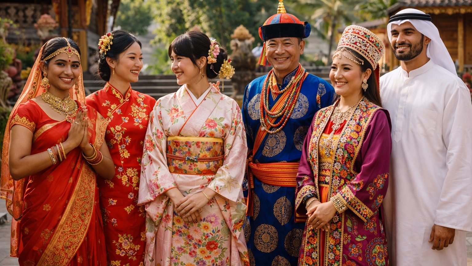 Костюмы народов Азии